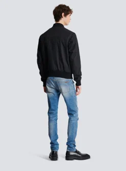 PB Nylon Bomber Jacket-Balmain Shop