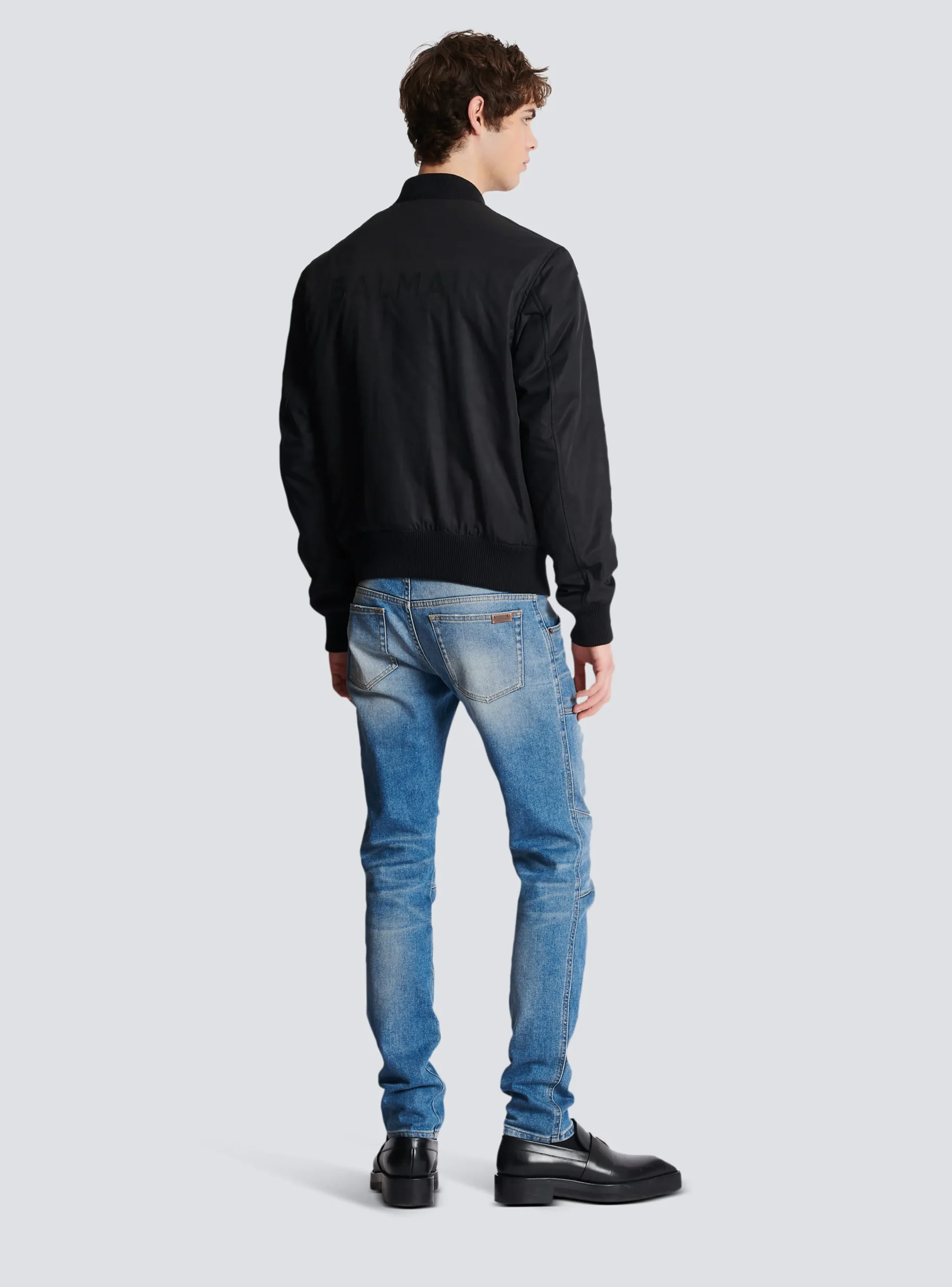 PB Nylon Bomber Jacket-Balmain Shop