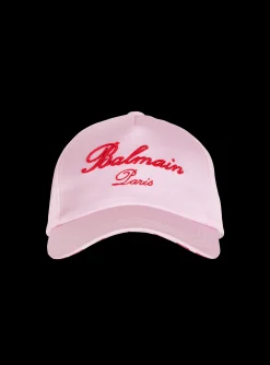 Signature Embroidered Cap-Balmain Fashion