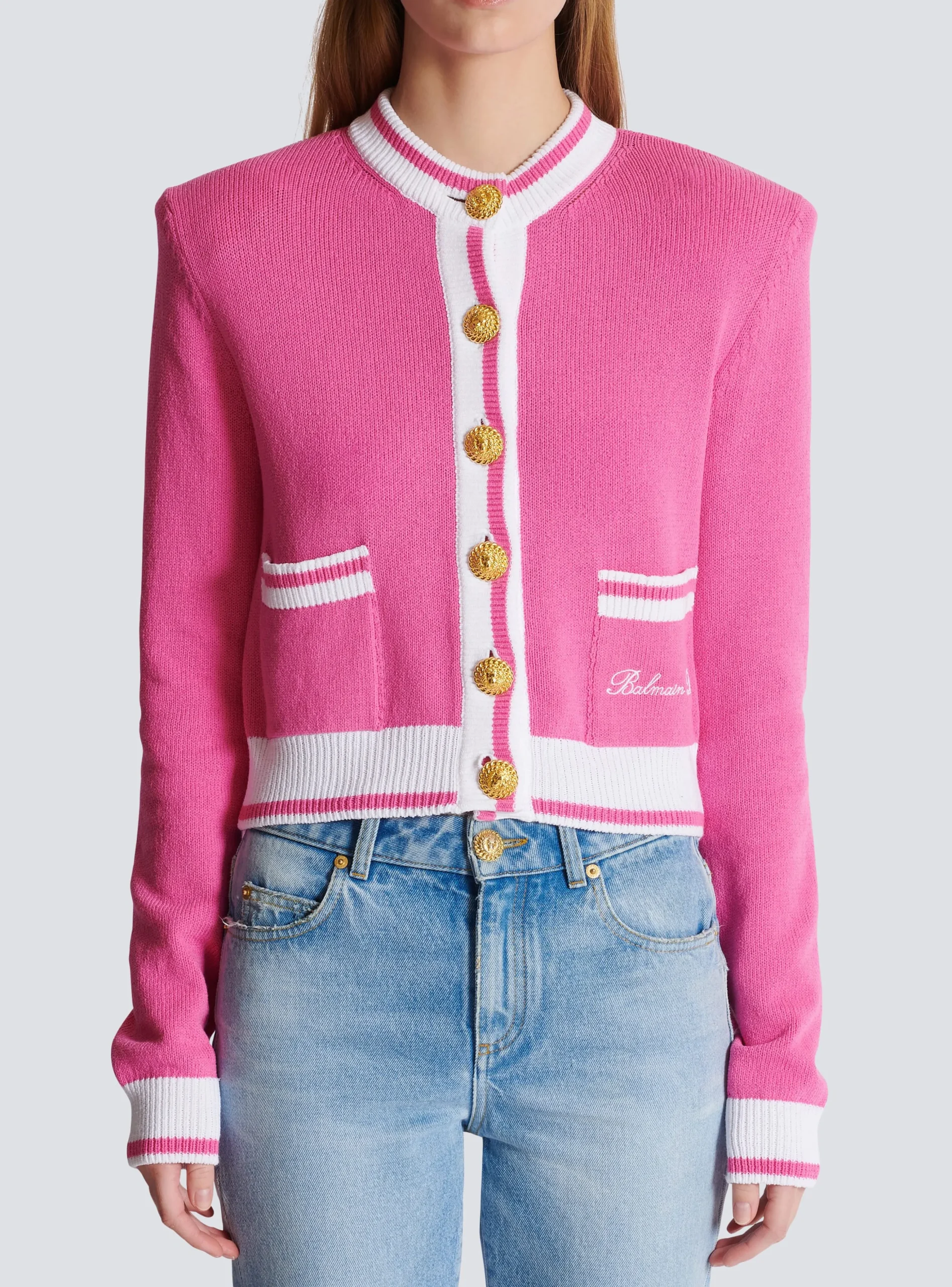 Signature Knit Cardigan-Balmain Fashion