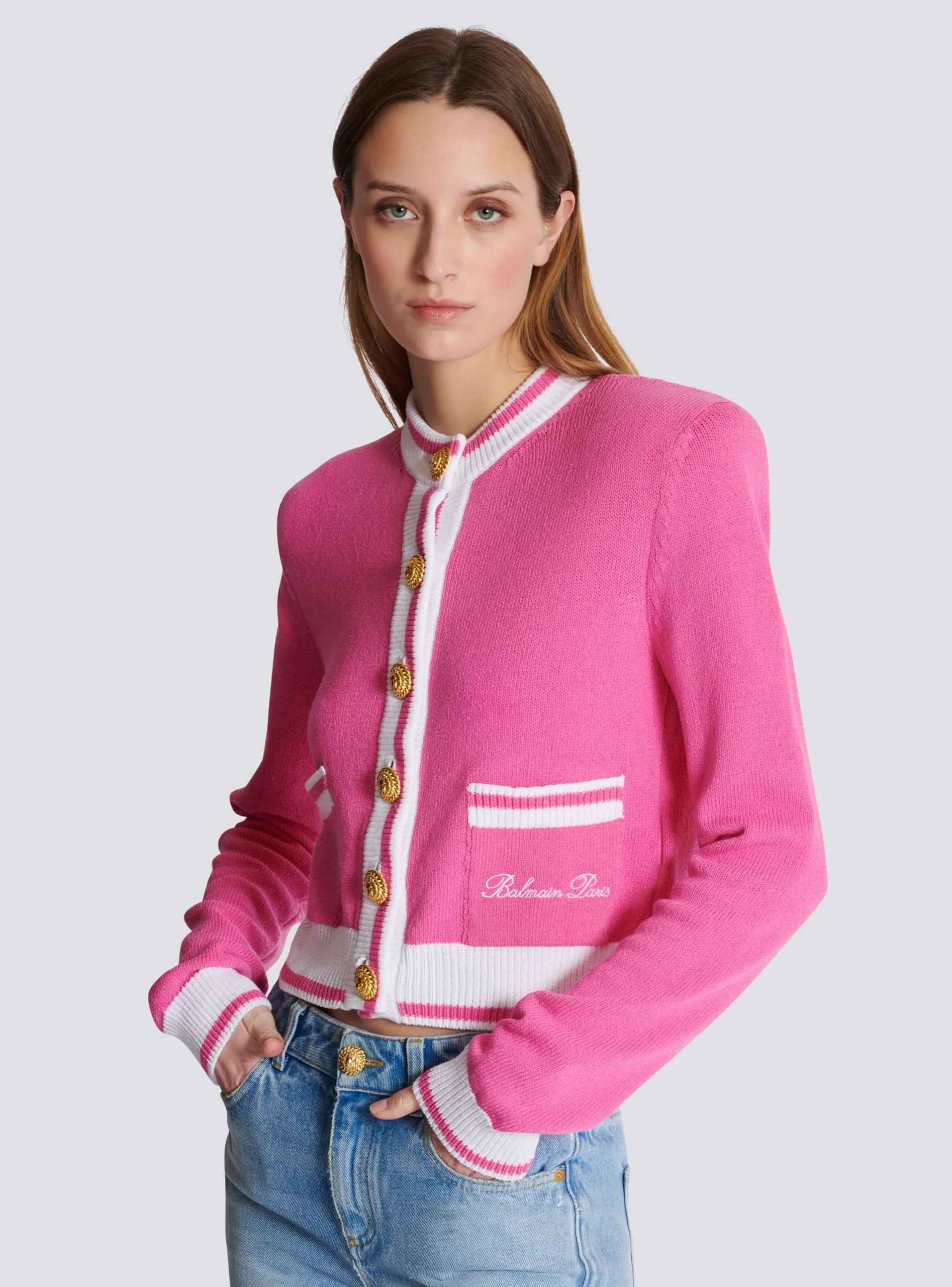 Signature Knit Cardigan-Balmain Fashion
