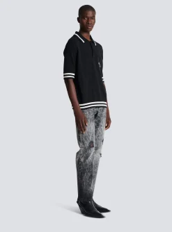 Signature Polo Shirt-Balmain Discount