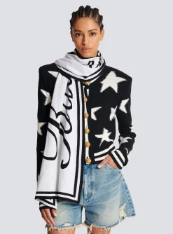 Signature Reversible Scarf-Balmain Cheap