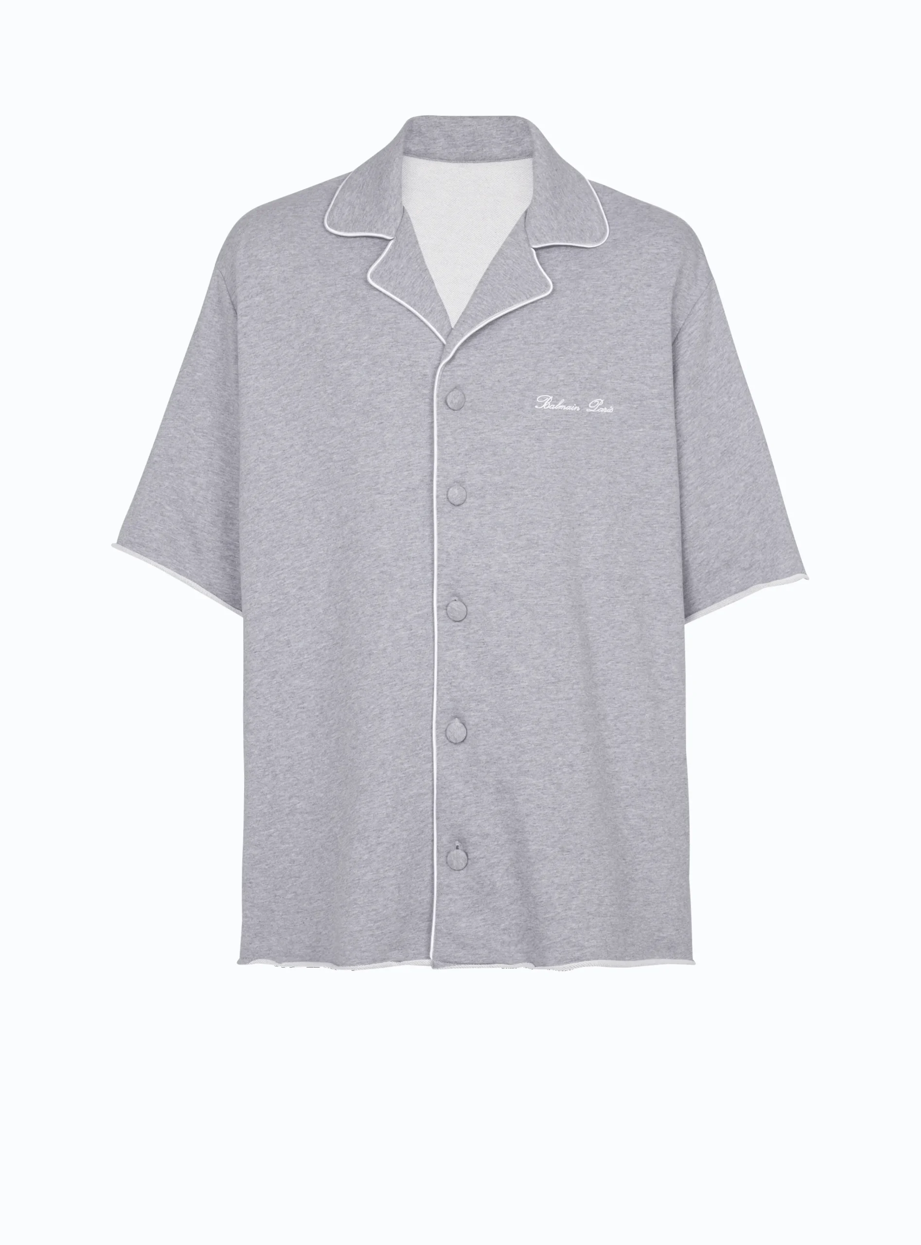 Signature Short-sleeved Shirt In Jersey-Balmain Best