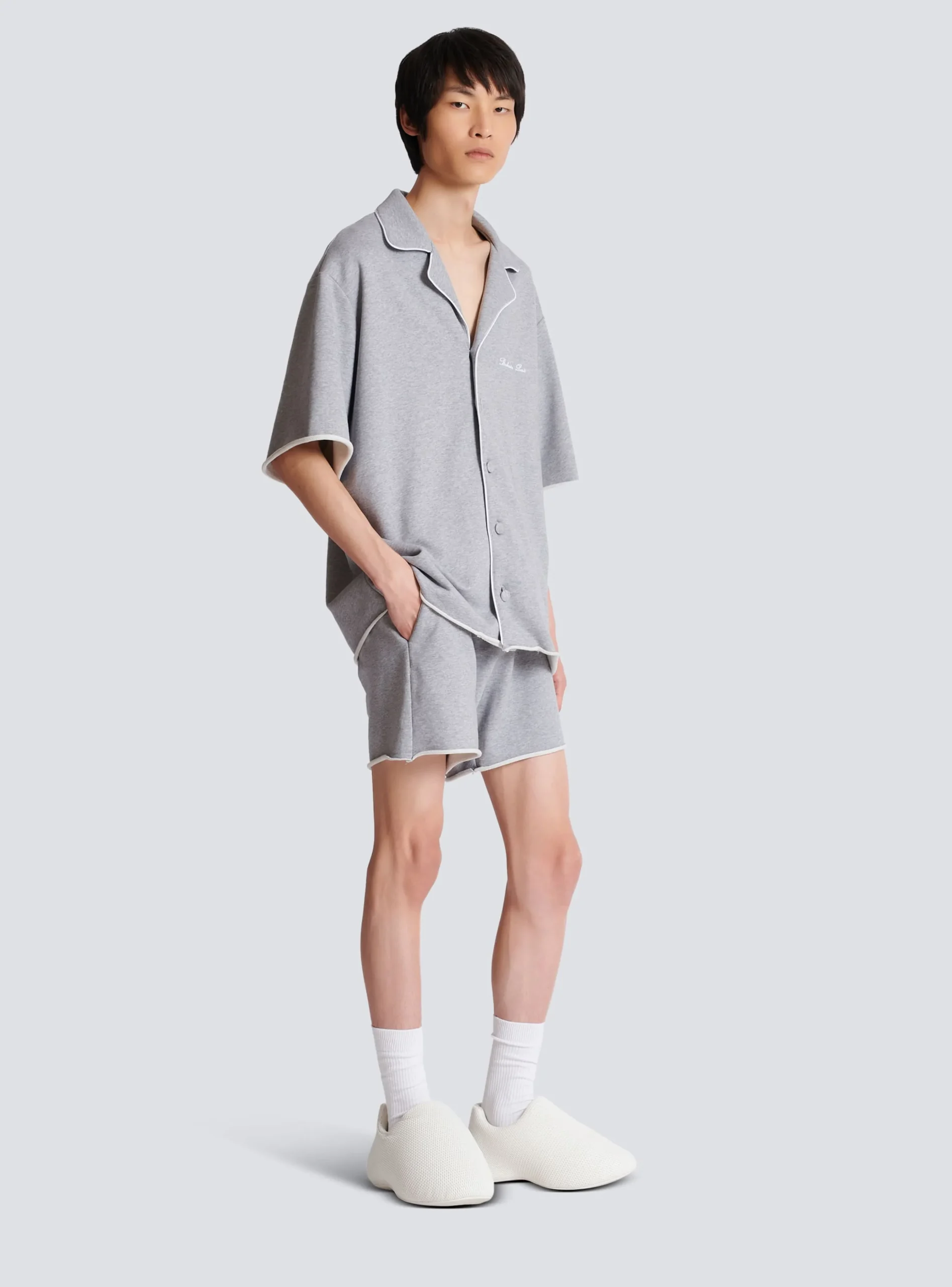 Signature Short-sleeved Shirt In Jersey-Balmain Best