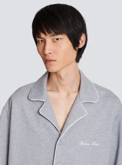 Signature Short-sleeved Shirt In Jersey-Balmain Best