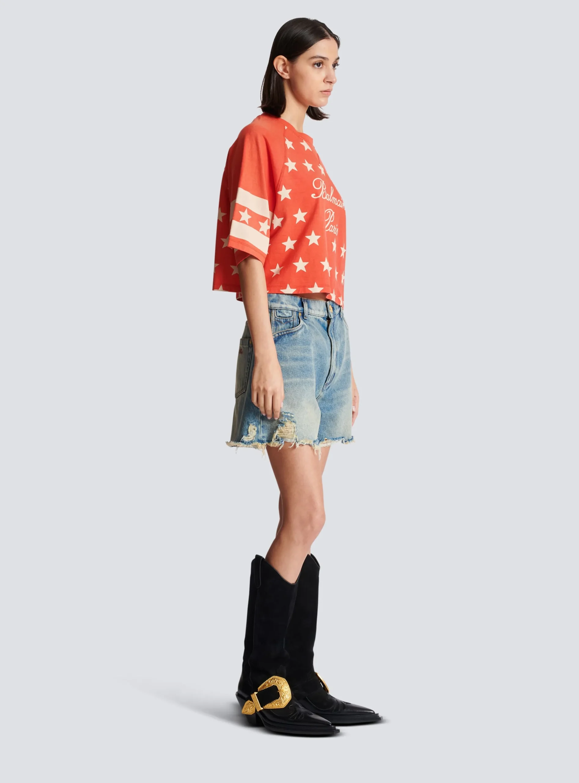 Signature Stars T-shirt-Balmain Store