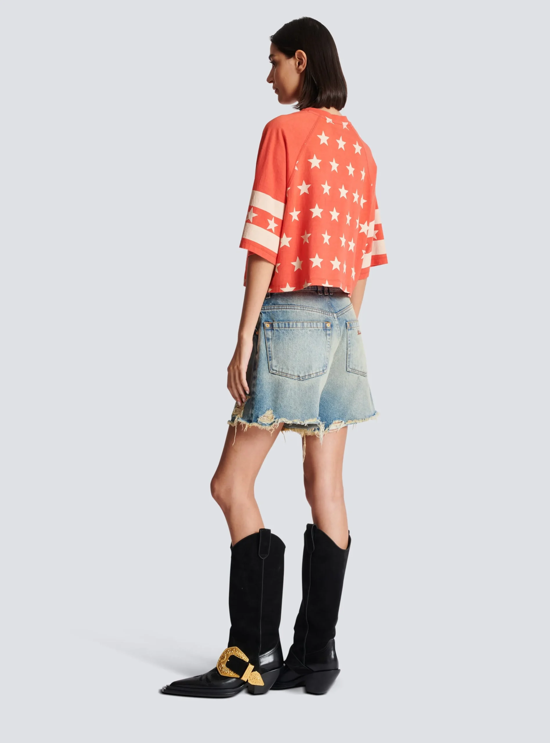 Signature Stars T-shirt-Balmain Store