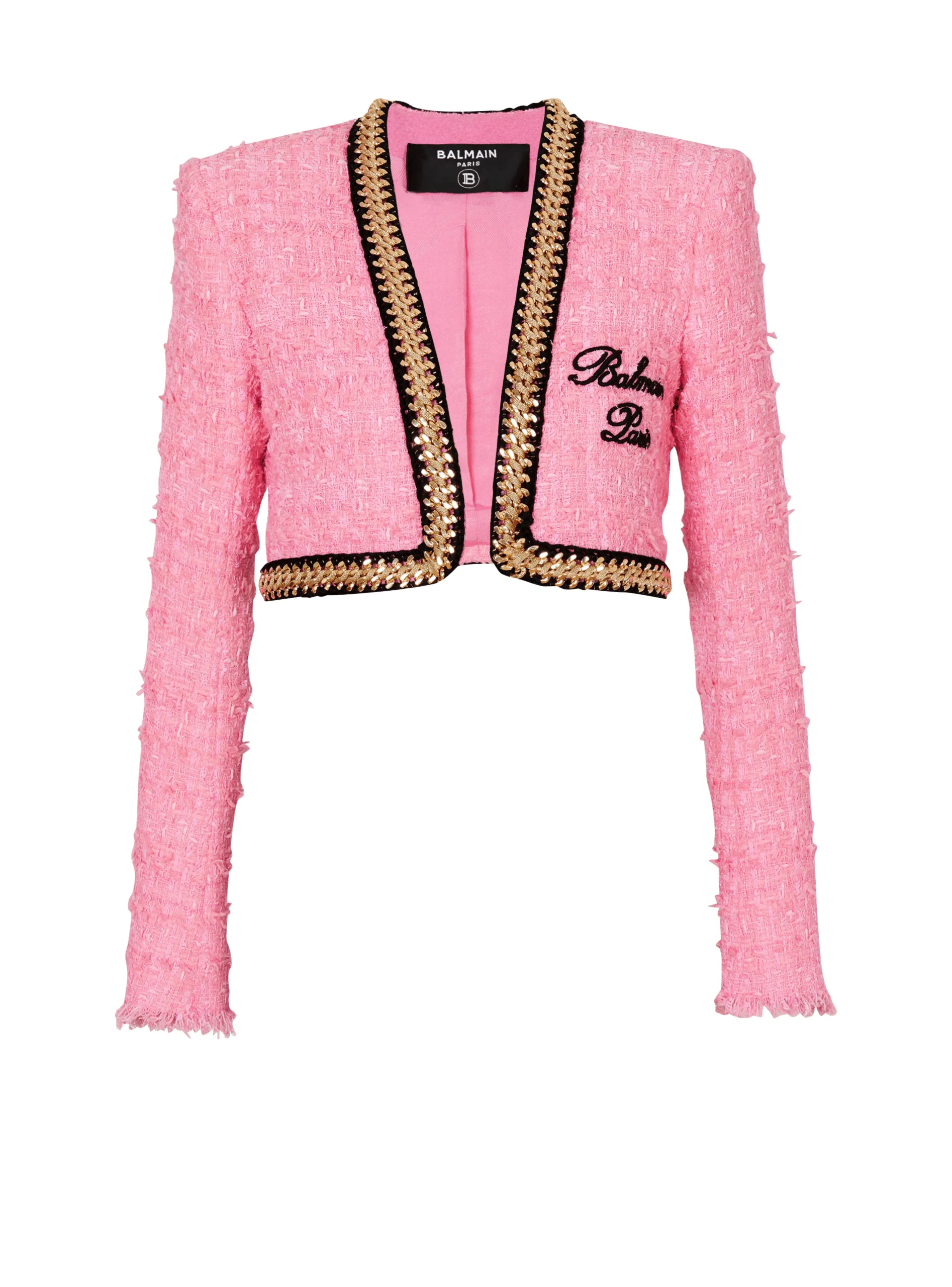 Signature Tweed And Chain Jacket-Balmain Hot