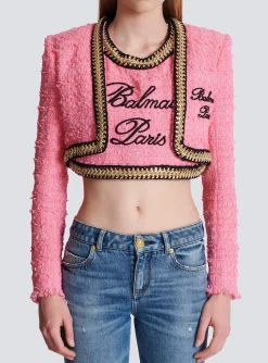 Signature Tweed And Chain Jacket-Balmain Hot
