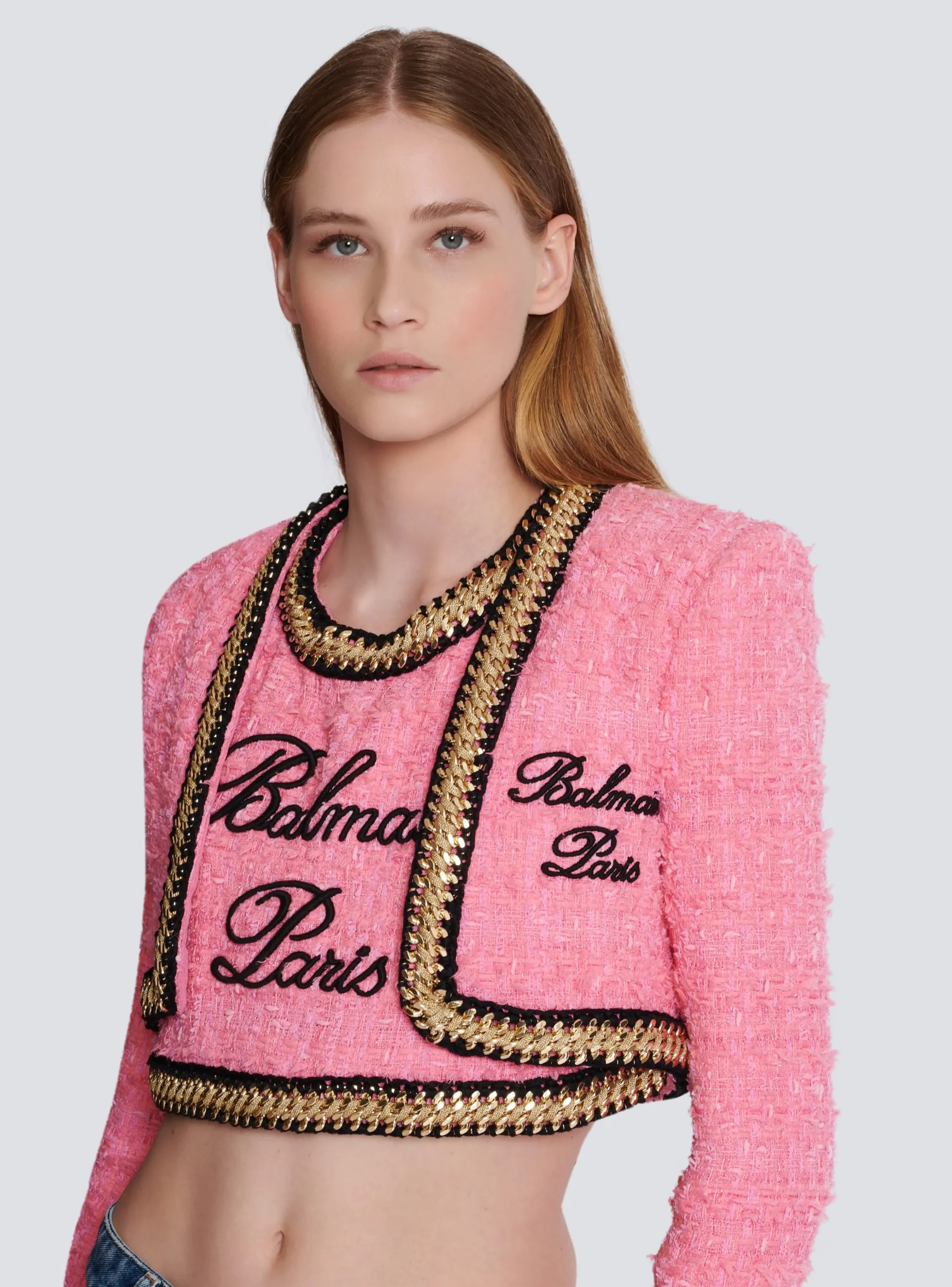 Signature Tweed And Chain Jacket-Balmain Hot