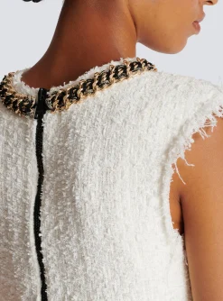 Signature Tweed Tank Top-Balmain Hot