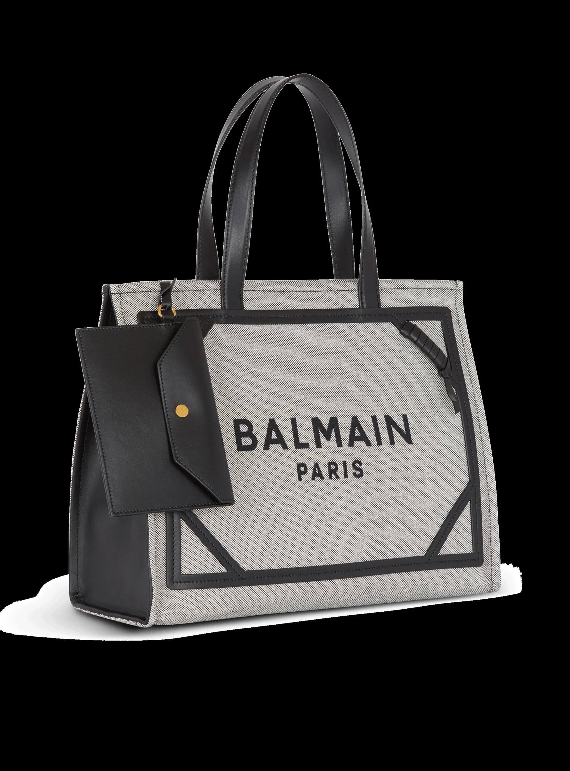 B-Army 42 Canvas And Smooth Leather Tote Bag-Balmain Sale