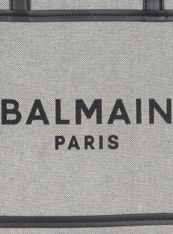 B-Army 42 Canvas And Smooth Leather Tote Bag-Balmain Sale
