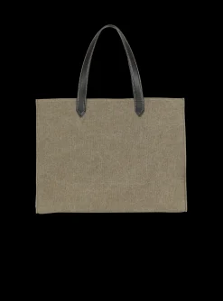 B-Army 42 Canvas Tote Bag With Leather Details-Balmain Clearance