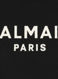 B-Army 42 Monogrammed Canvas And Smooth Leather Tote Bag-Balmain Best
