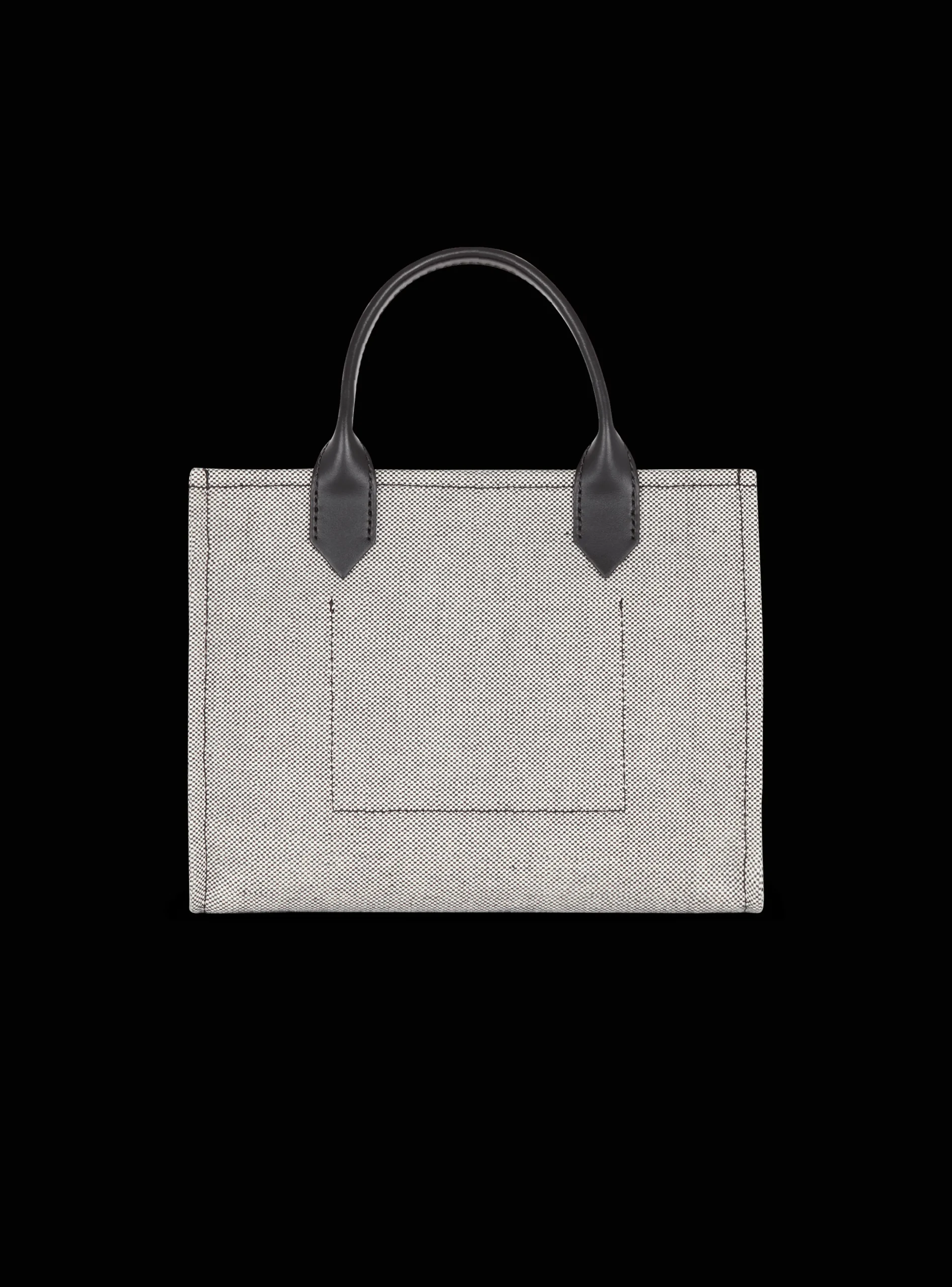 B-Army Canvas And Leather Tote Bag-Balmain Fashion