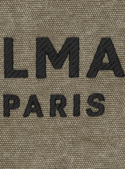 B-Army Canvas And Leather Clutch-Balmain Online