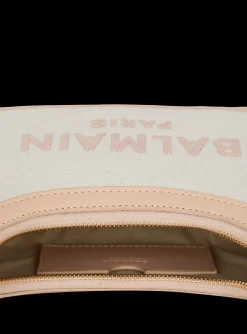 B-Army Canvas And Leather Handbag-Balmain Shop