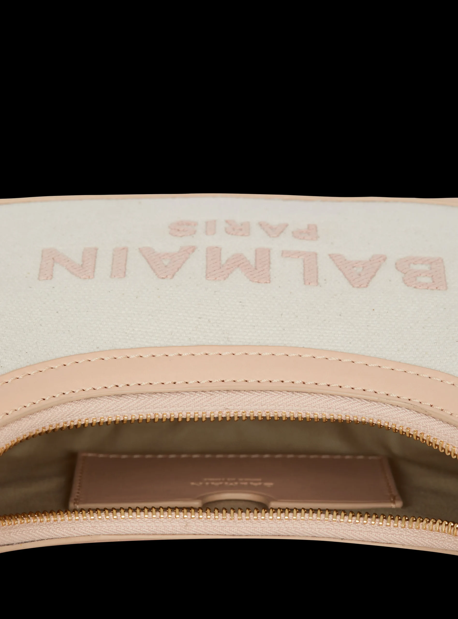 B-Army Canvas And Leather Handbag-Balmain Shop