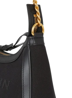B-Army Canvas And Leather Handbag-Balmain Outlet