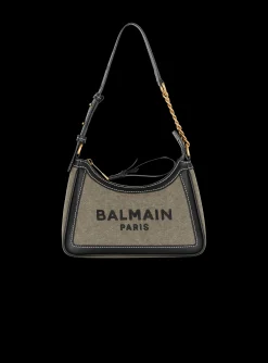 B-Army Canvas Bag With Leather Inserts-Balmain Sale