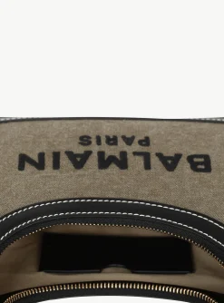B-Army Canvas Bag With Leather Inserts-Balmain Sale