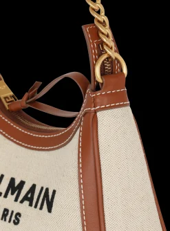 B-Army Canvas Bag With Leather Inserts-Balmain Best