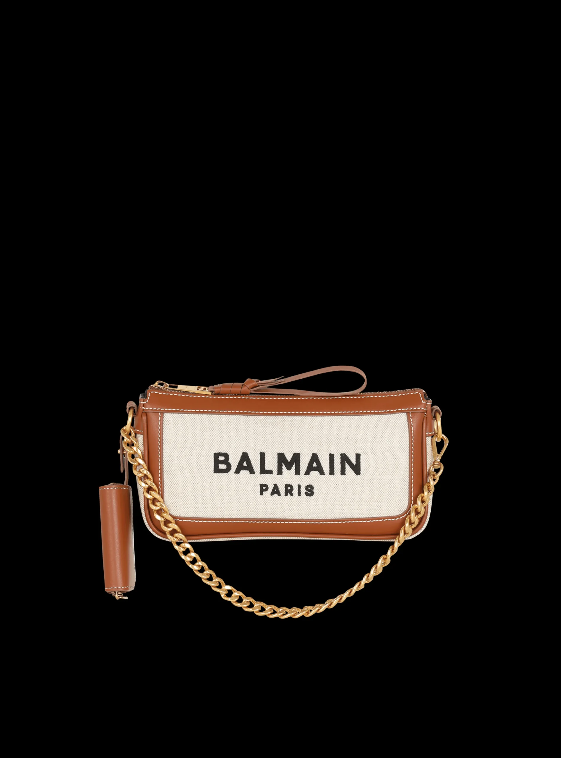 B-Army Canvas Clutch Bag With Leather Inserts-Balmain Clearance