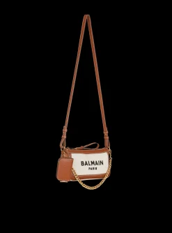 B-Army Canvas Clutch Bag With Leather Inserts-Balmain Clearance