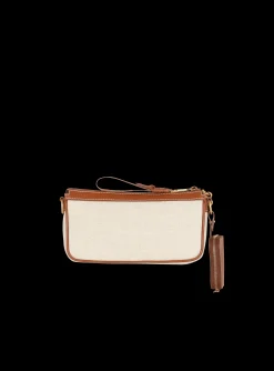 B-Army Canvas Clutch Bag With Leather Inserts-Balmain Clearance