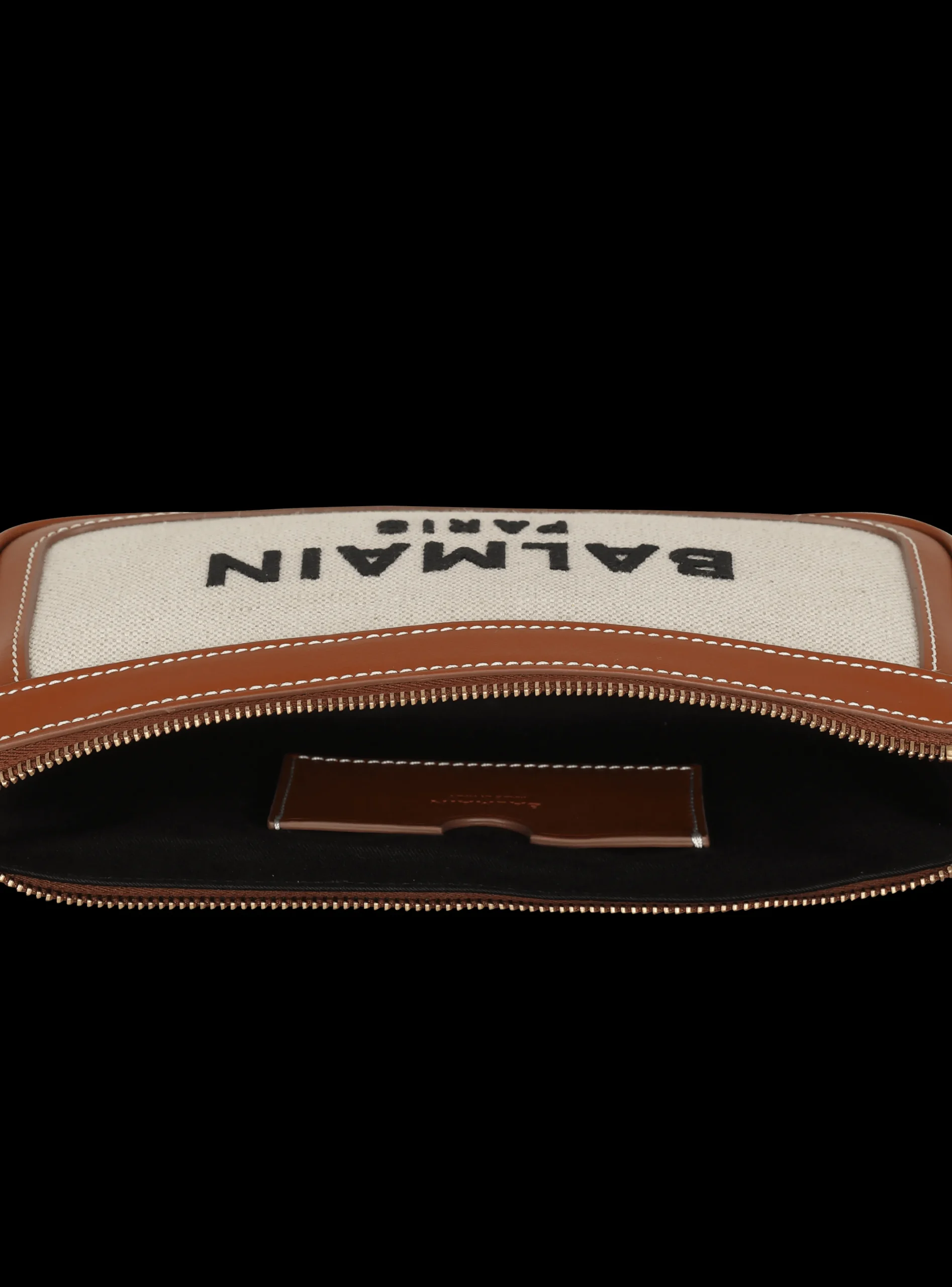 B-Army Canvas Clutch Bag With Leather Inserts-Balmain Clearance