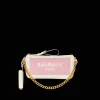 B-Army Chain Pouch In Canvas And Leather-Balmain Cheap