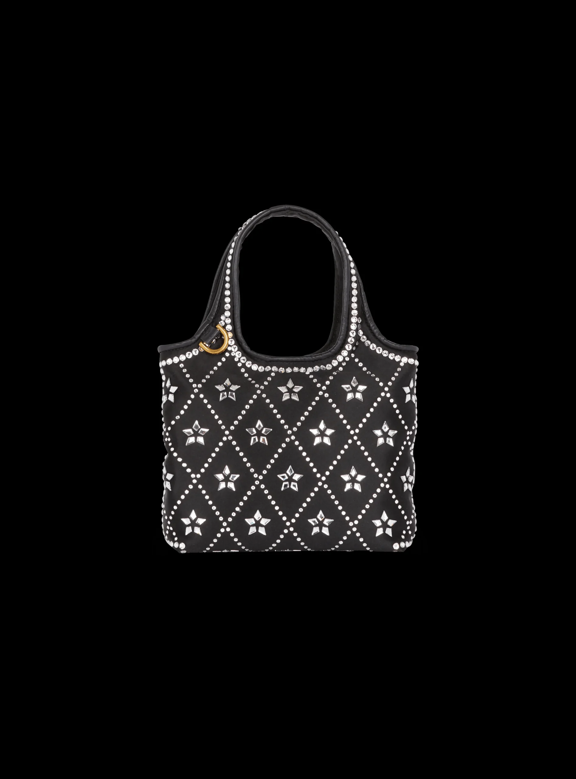 B-Army Grocery Bag In Satin And Crystals-Balmain Best