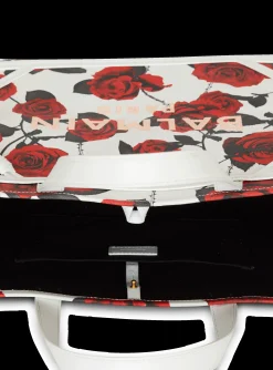 B-Army Medium Canvas Tote Bag With A Roses Print-Balmain Store