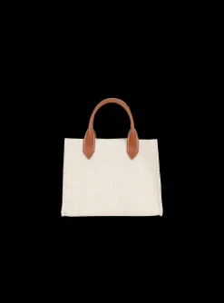 B-Army Mini Canvas Shopping Bag With Leather Inserts-Balmain Sale