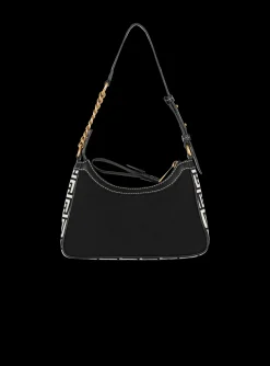 B-Army Monogrammed Canvas And Smooth Leather Handbag-Balmain Cheap
