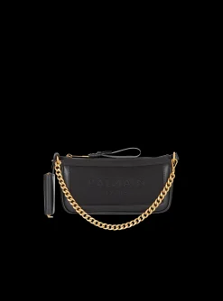 B-Army Pouch Canvas And Leather Bag-Balmain Sale