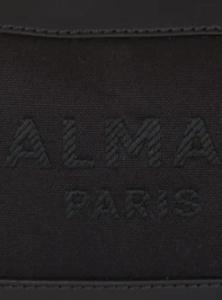 B-Army Pouch Canvas And Leather Bag-Balmain Sale