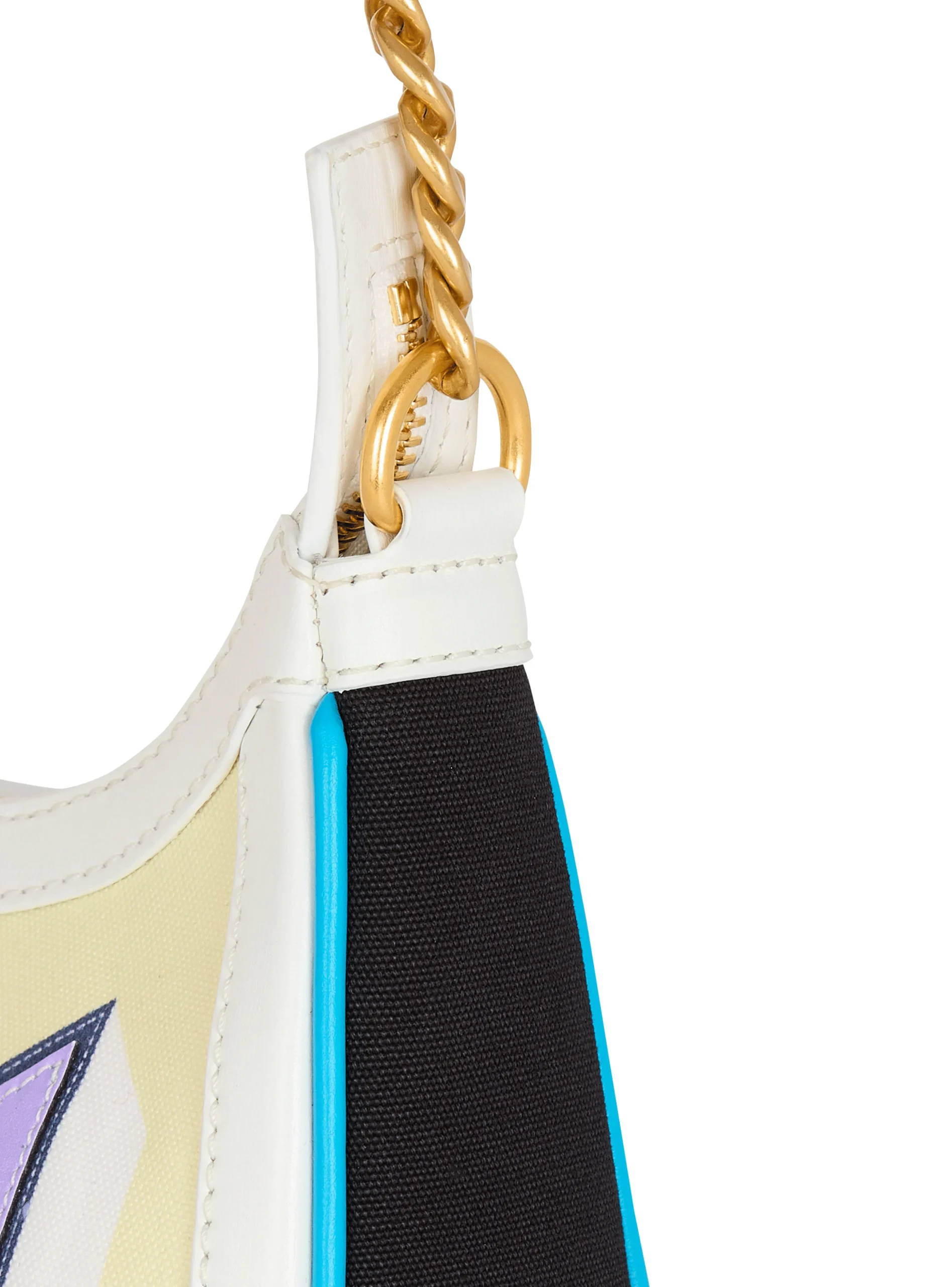 B-Army Shoulder Bag In Calfskin And Printed Postcard Canvas-Balmain Flash Sale
