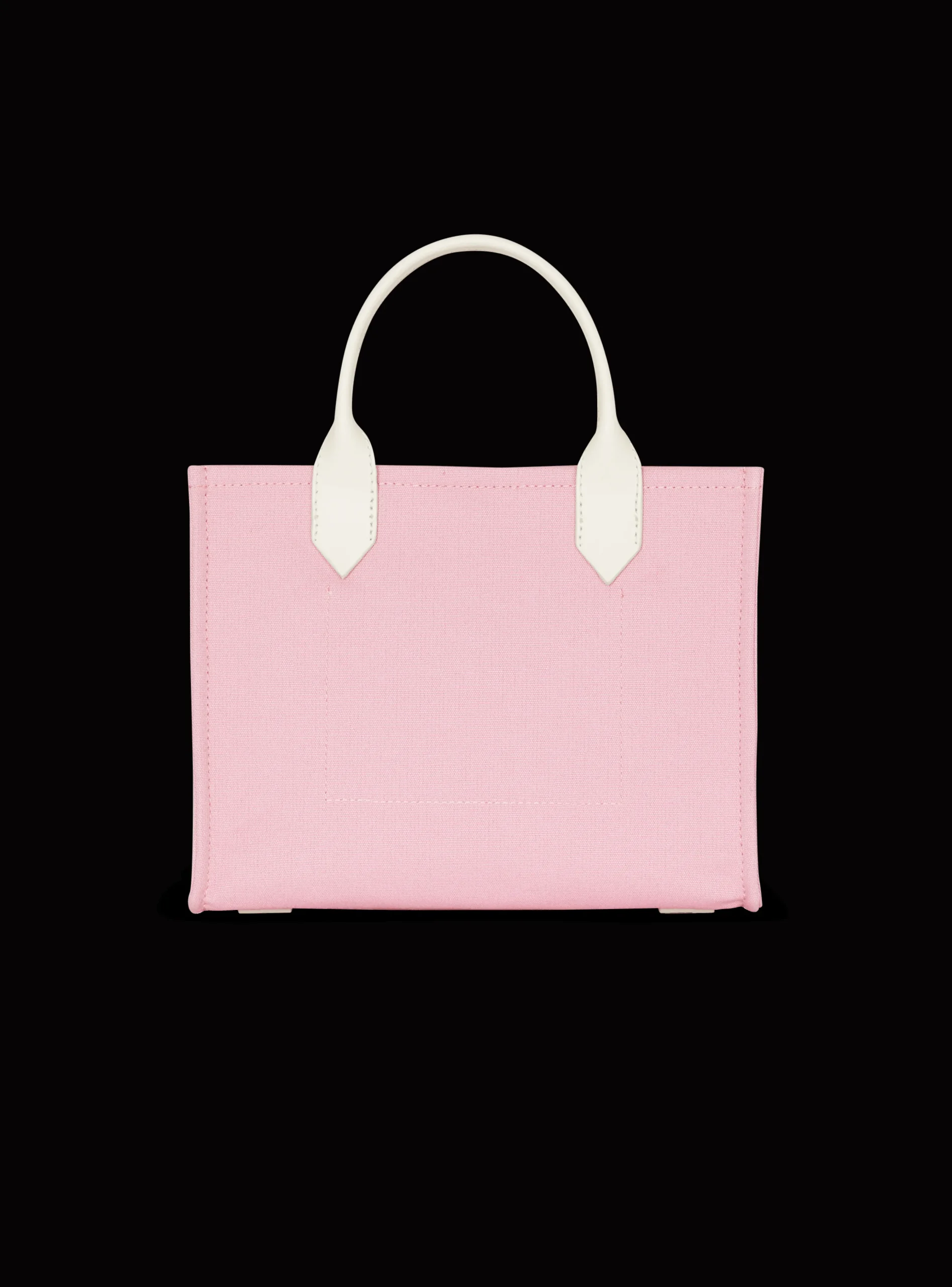 B-Army Small Canvas And Leather Tote Bag-Balmain Cheap