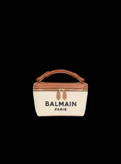 B-Army Vanity Case In Canvas And Leather-Balmain Hot