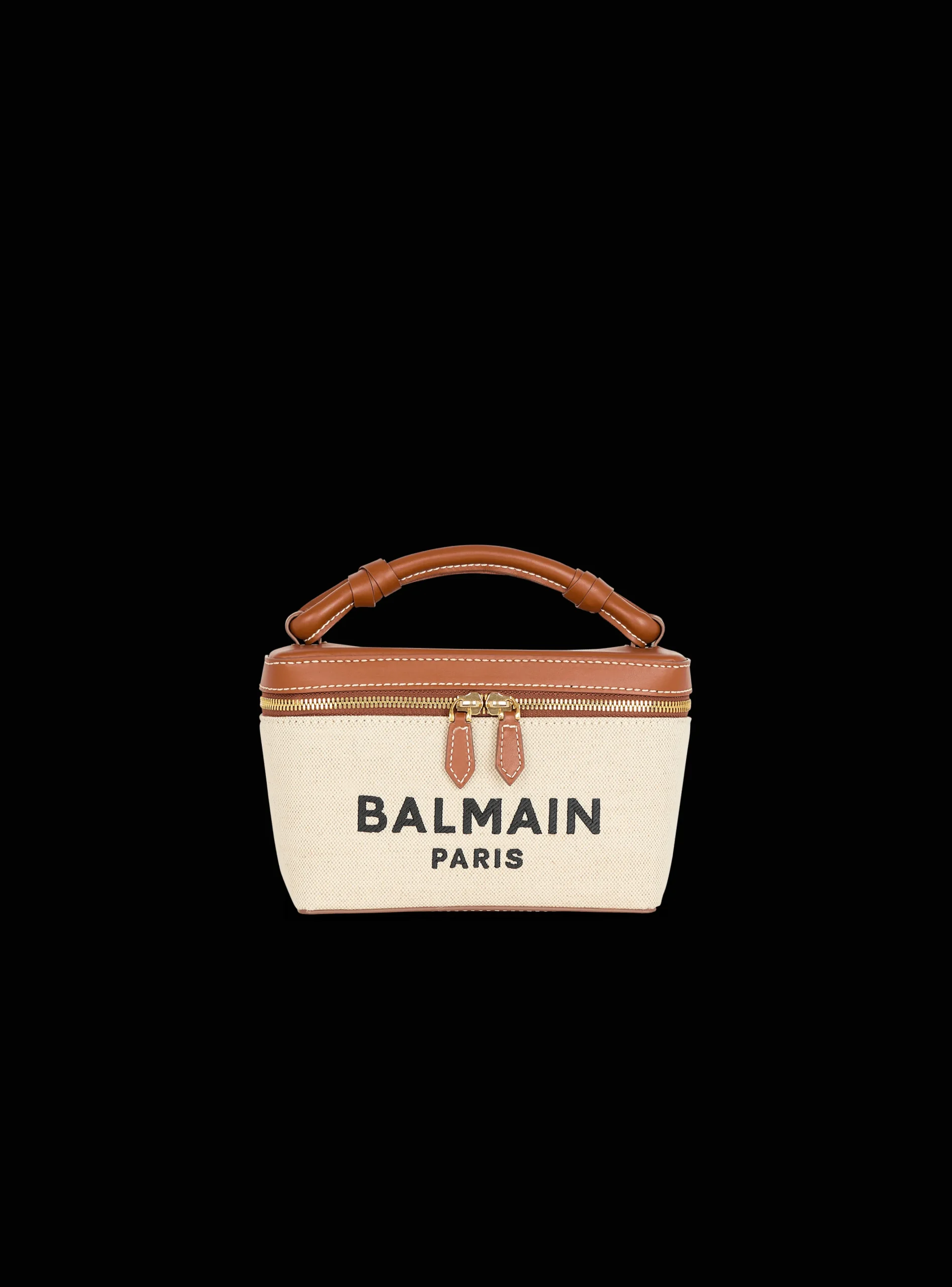 B-Army Vanity Case In Canvas And Leather-Balmain Hot