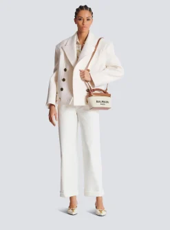 B-Army Vanity Case In Canvas And Leather-Balmain Hot