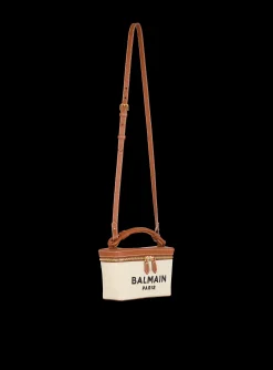 B-Army Vanity Case In Canvas And Leather-Balmain Hot
