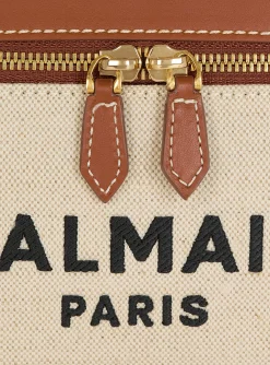 B-Army Vanity Case In Canvas And Leather-Balmain Hot