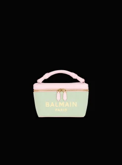 B-Army Vanity Case In Canvas And Leather-Balmain Online