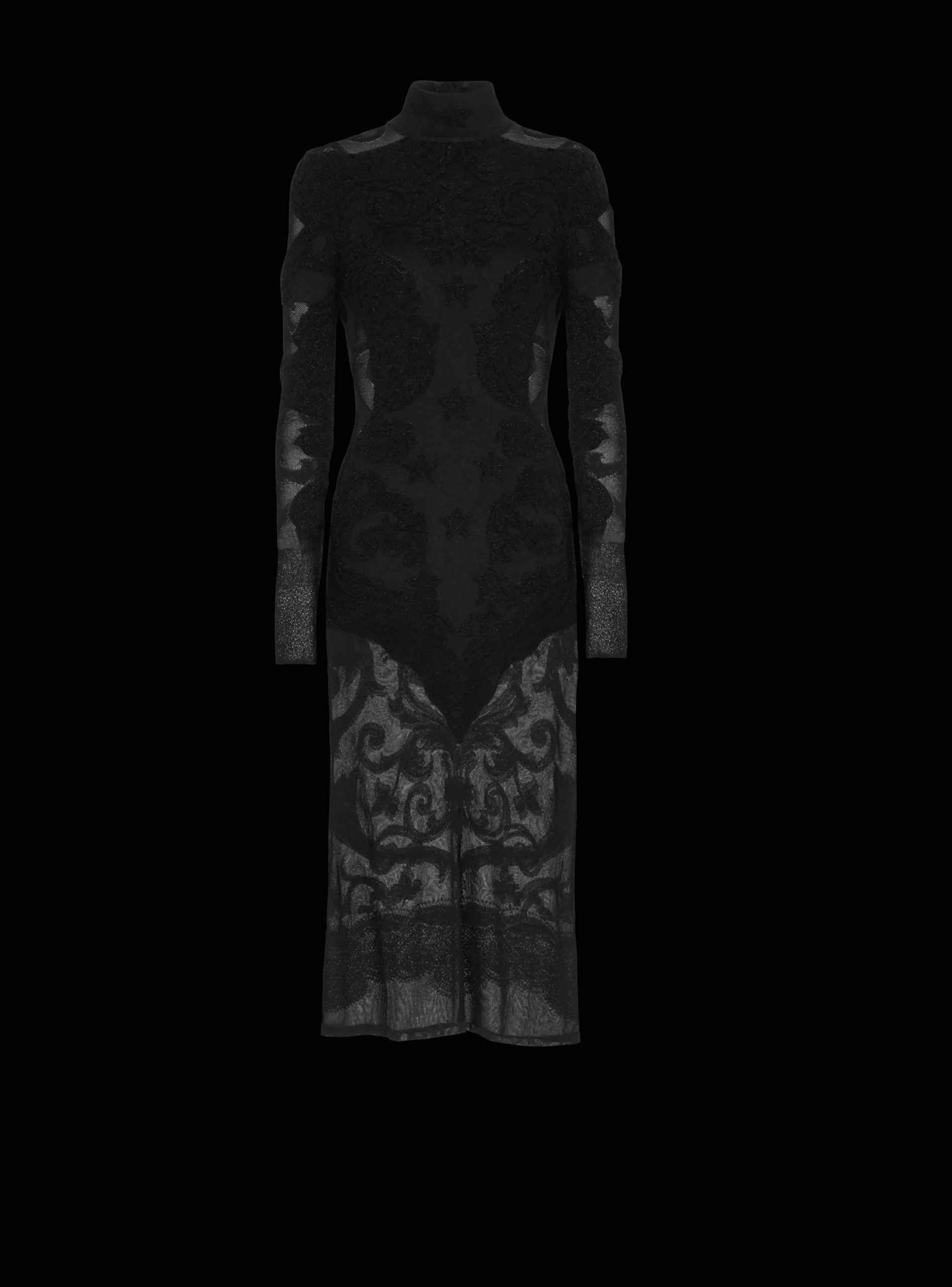 Baroque Fine Knit Dress-Balmain Best