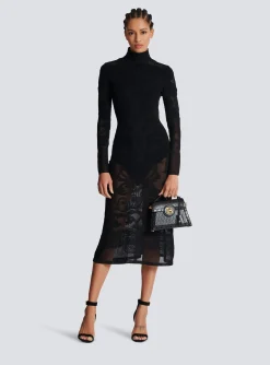 Baroque Fine Knit Dress-Balmain Best