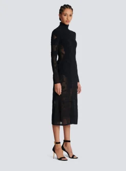 Baroque Fine Knit Dress-Balmain Best